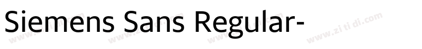 Siemens Sans Regular字体转换 Siemens Sans Regular字体转换